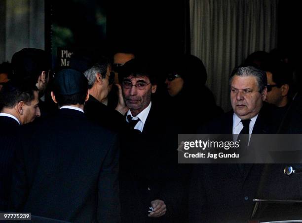 Bernie Haim attends the private funeral service for his son actor Corey Haim at Steeles Memorial Chapel on March 16, 2010 in Thornhill, Ontario,...