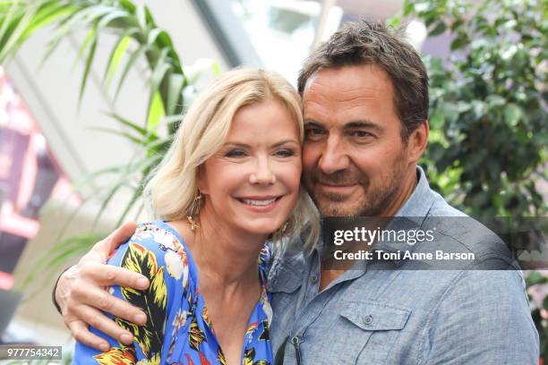 Katherine Kelly Lang and Thorsten Kaye from the serie 'The Bold and The Beautiful' attend a photocall during the 58th Monte Carlo TV Festival on June...