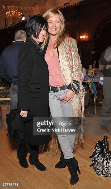 Sharleen Spiteri and Kate Moss attend the launch of new collection by Stella McCartney for GapKids at Porchester Hall on March 16, 2010 in London,...