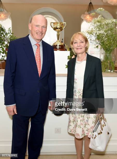 John Gosden and Rachel Hood attend the Victoria Racing Club lunch celebrating the Melbourne Cup Carnival's global significance, on the eve of Royal...