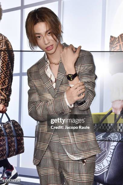 Lil Ghost attends the Fendi show during Milan Men's Fashion Week Spring/Summer 2019 on June 18, 2018 in Milan, Italy.