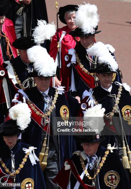 Princess Anne, Princess Royal , Prince Andrew, Duke of York , Prince Edward, Earl of Wessex , Prince Charles, Prince of Wales and Prince William,...