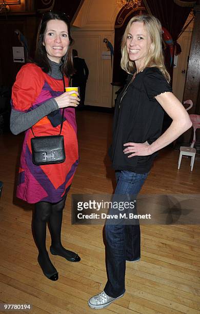 Plum Sykes and Kate Driver attend the launch for Stella McCartney's collection for GAP at the Porchester Hall on March 16, 2010 in London, England.