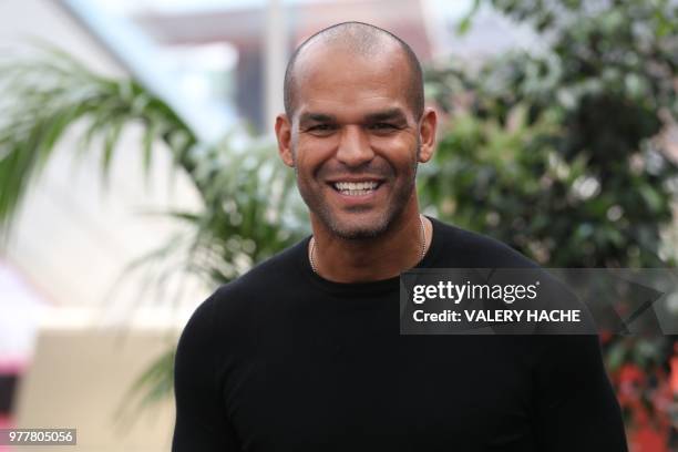 Puerto Rican actor Amaury Nolasco poses during a photocall for the TV show "Deception" as part of the 58th Monte-Carlo Television Festival on June...