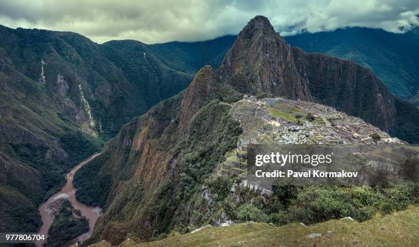 machu picchu - ruínas incas de machu picchu - fotografias e filmes do acervo
