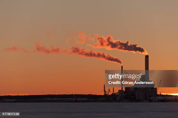 smoke coming out of power plant, china - smoke stack stock pictures, royalty-free photos & images