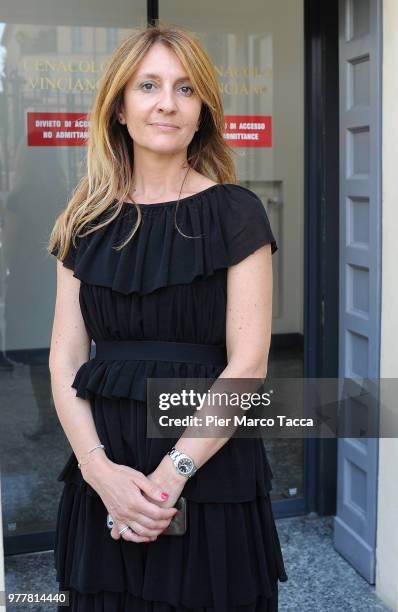 Chiara Rostagno, Director of the Museo del Cenacolo Vinciano attends the Leonardo Da Vinci Prime Idee Per l'Ultima Cena' Exhibition press preview at...