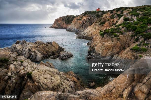 cliffs near cala cipolla - cipolla stock pictures, royalty-free photos & images