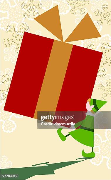 big christmas - big ears stock illustrations