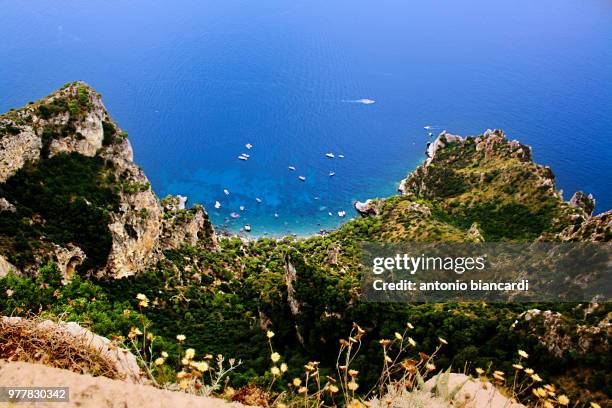 spiaggia anacapri - spiaggia stock pictures, royalty-free photos & images