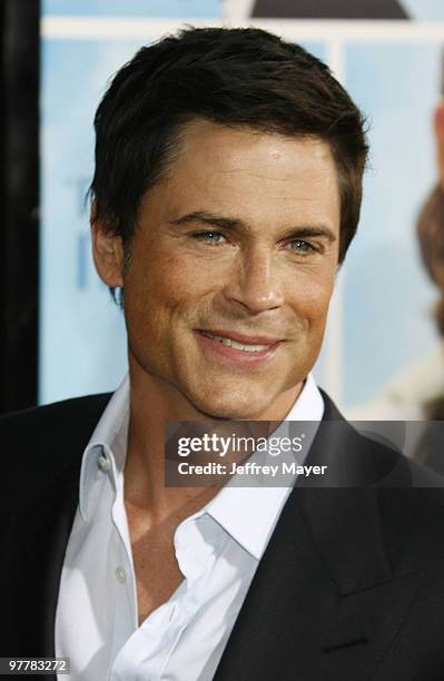 Actor Rob Lowe arrives at the Los Angeles premiere of "The Invention Of Lying" at the Grauman's Chinese Theatre on September 21, 2009 in Hollywood,...