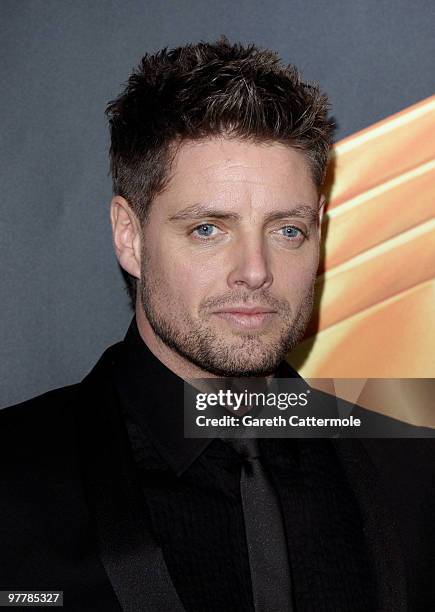 Keith Duffy arrives at the RTS Programme Awards 2009 at The Grosvenor House Hotel on March 16, 2010 in London, England.