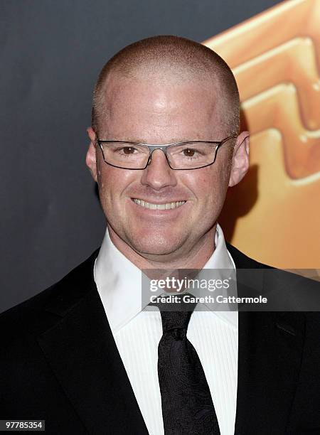 Heston Blumenthal arrives at the RTS Programme Awards 2009 at The Grosvenor House Hotel on March 16, 2010 in London, England.