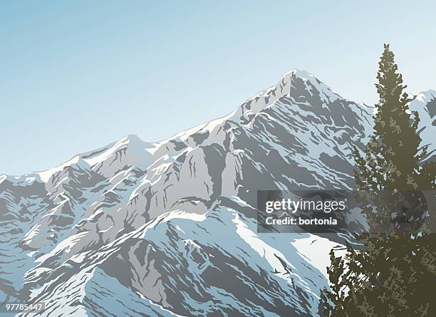 rocky mountains - rocky mountains stock illustrations