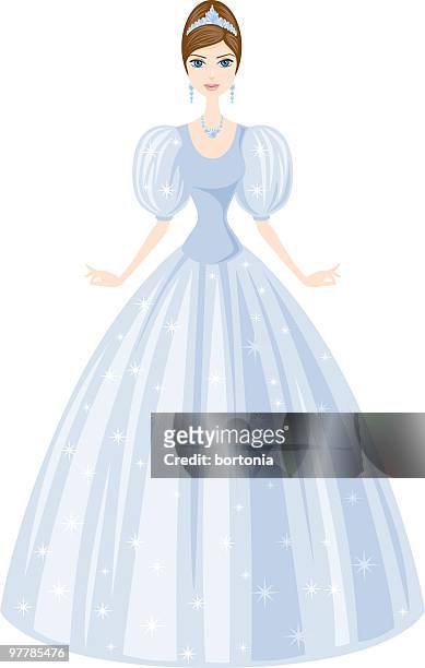 fairy tale princess - tiara stock illustrations