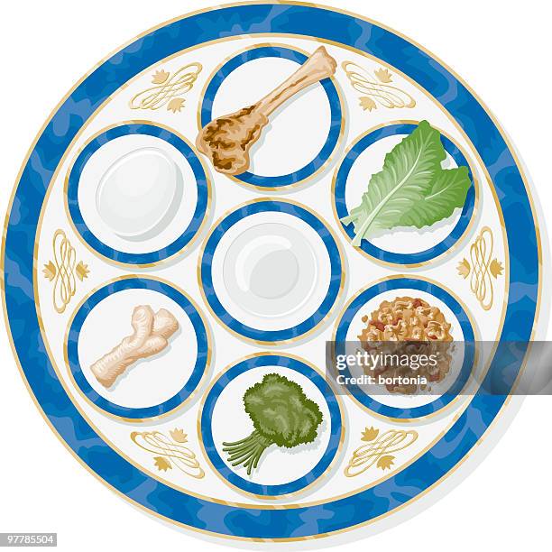 pessach seder plate - pessach stock-grafiken, -clipart, -cartoons und -symbole