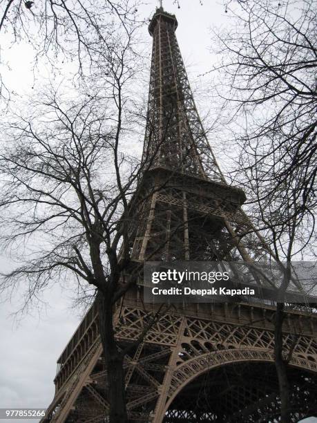 springtime at the eifel - eifel toren stockfoto's en -beelden