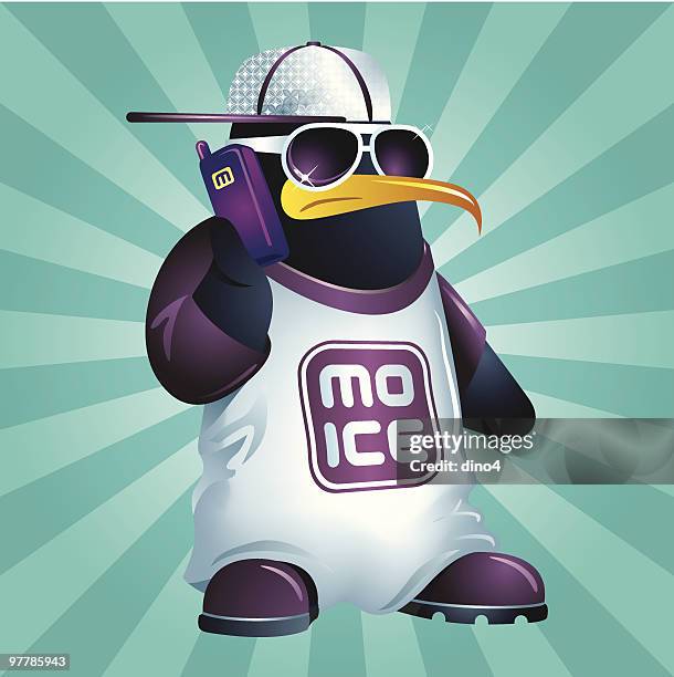stockillustraties, clipart, cartoons en iconen met penguizzle a.k.a. mo ice - bizar
