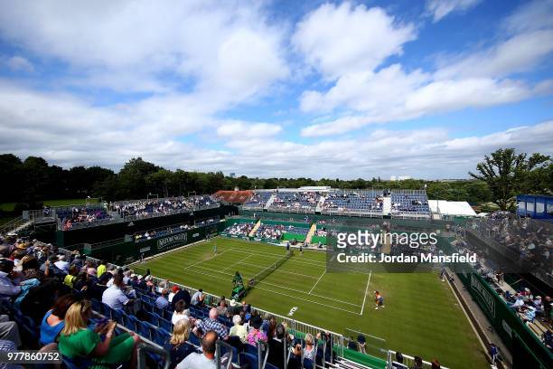 General view of play during day three of the Nature Valley Classic at Edgbaston Priory Club on June 18, 2018 in Birmingham, United Kingdom.