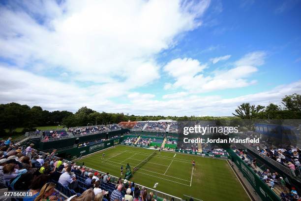 General view of play during day three of the Nature Valley Classic at Edgbaston Priory Club on June 18, 2018 in Birmingham, United Kingdom.