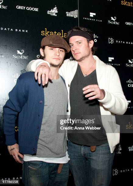 Actor Shiloh Fernandez and Heath Freeman at the Mohawk on March 15, 2010 in Austin, Texas.