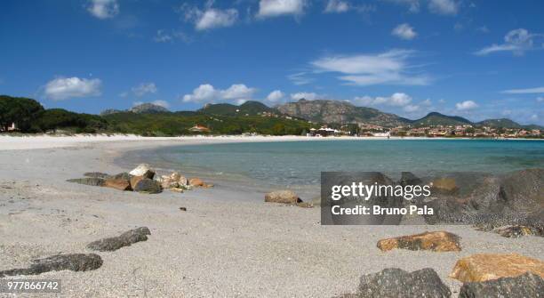 spiaggia pittulongu olbia. sardegna - sardinia - spiaggia stock pictures, royalty-free photos & images