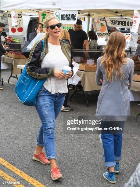 Natasha Henstridge is seen on June 17, 2018 in Los Angeles, California.