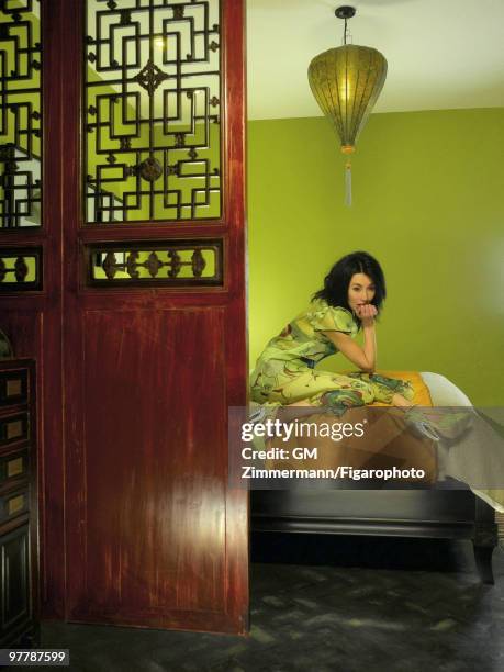 Actress Maggie Cheung poses at a portrait session in Beijing, China for Madame Figaro. Published image. CREDIT MUST READ: Gilles Marie...