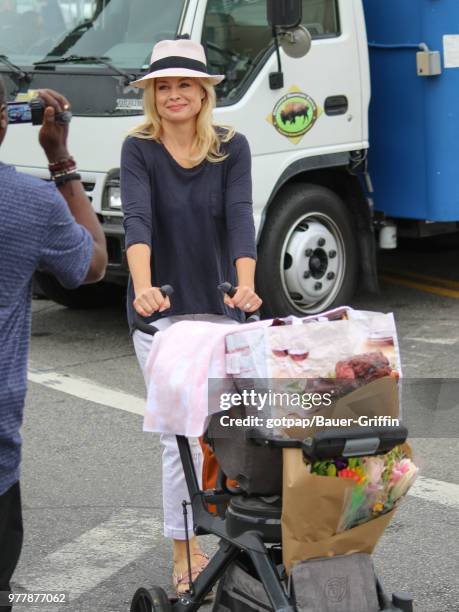 Jessica Collins is seen on June 17, 2018 in Los Angeles, California.