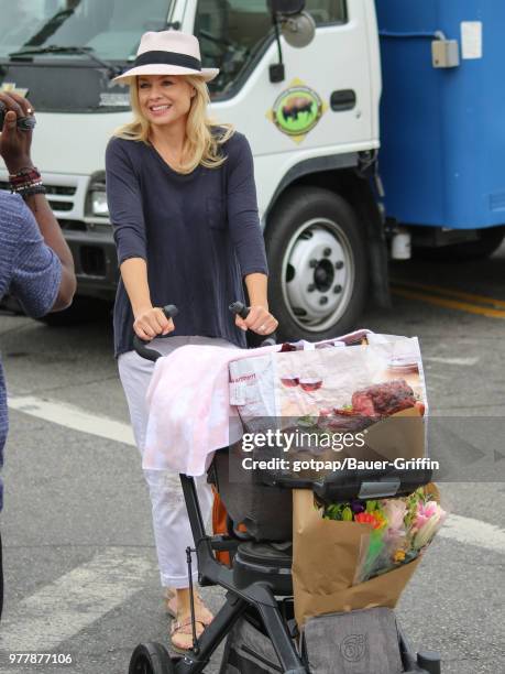 Jessica Collins is seen on June 17, 2018 in Los Angeles, California.