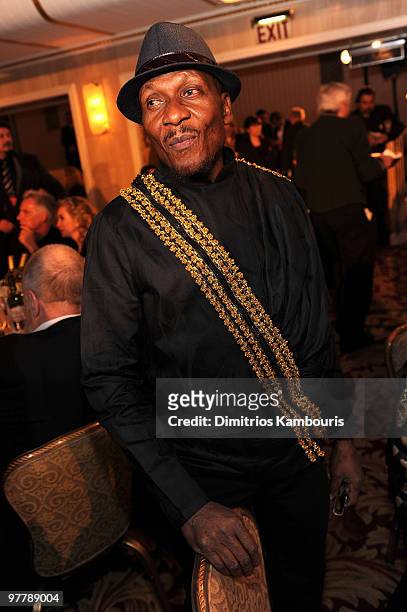Exclusive* Inductee Jimmy Cliff attends the 25th Annual Rock and Roll Hall of Fame Induction Ceremony dinner at The Waldorf=Astoria on March 15, 2010...