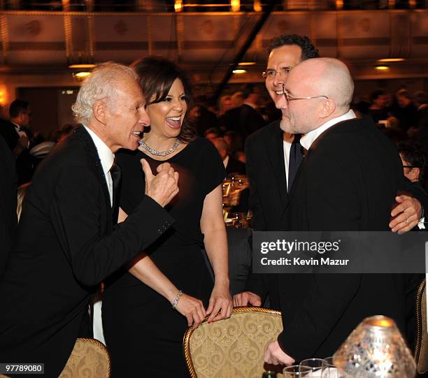 Exclusive* Ron Delsner and Phil Collins attends the 25th Annual Rock and Roll Hall of Fame Induction Ceremony at The Waldorf=Astoria on March 15,...