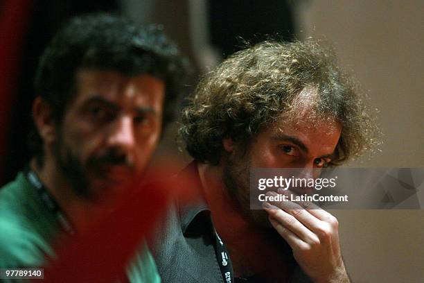 Julio de la Rosa , composer, attends the VI Encuentro Con Creadores as part of the Guadalajara International Film Festival on March 16, 2010 in...