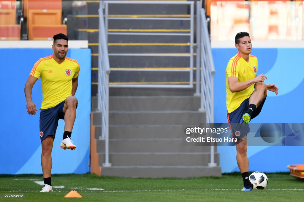 Colombia Press Conference And Training Session