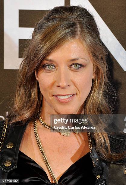 Spanish actress Eva Isanta attends the "El Mal Ajeno" premiere at the Capitol cinema on March 16, 2010 in Madrid, Spain.