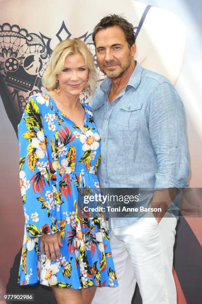 Katherine Kelly Lang and Thorsten Kaye from the serie 'The Bold and The Beautiful' attend a photocall during the 58th Monte Carlo TV Festival on June...