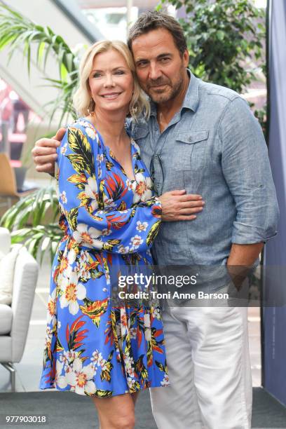 Katherine Kelly Lang and Thorsten Kaye from the serie 'The Bold and The Beautiful' attend a photocall during the 58th Monte Carlo TV Festival on June...