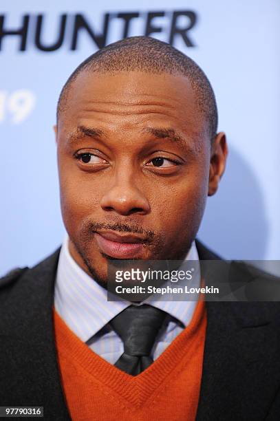 Actor Dorian Missick attends the premiere of "The Bounty Hunter" at Ziegfeld Theatre on March 16, 2010 in New York, New York City.