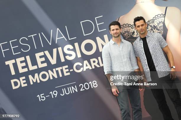 James Lafferty and Stephen Colletti from the serie 'Everyone is Doing Great' attend a photocall during the 58th Monte Carlo TV Festival on June 17,...