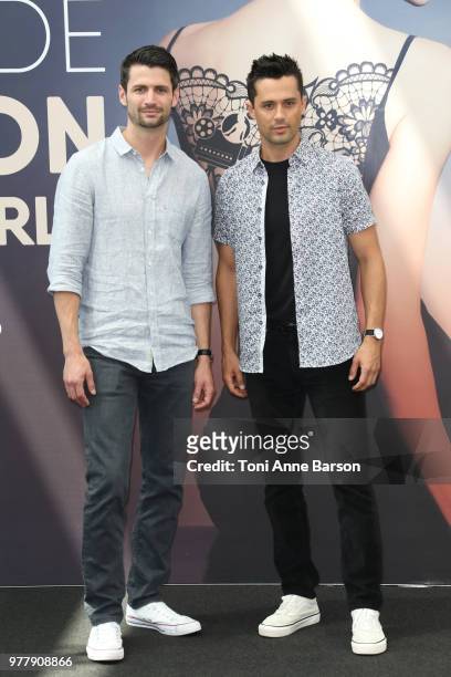 James Lafferty and Stephen Colletti from the serie 'Everyone is Doing Great' attend a photocall during the 58th Monte Carlo TV Festival on June 17,...
