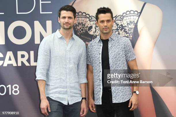 James Lafferty and Stephen Colletti from the serie 'Everyone is Doing Great' attend a photocall during the 58th Monte Carlo TV Festival on June 17,...