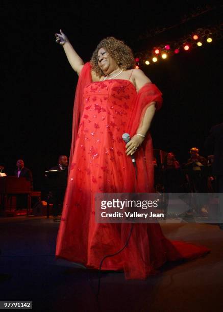 Aretha Franklin performs at Hard Rock Live! in the Seminole Hard Rock Hotel & Casino on March 16, 2010 in Hollywood, Florida.