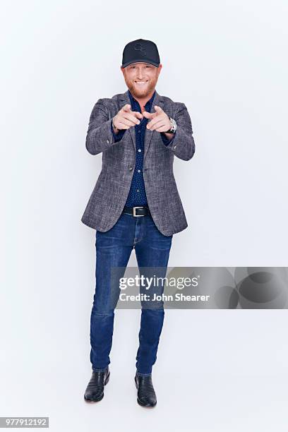 Cole Swindell poses at the 2018 CMT Music Awards Show: Portrait Studio at Bridgestone Arena on June 6, 2018 in Nashville, Tennessee.