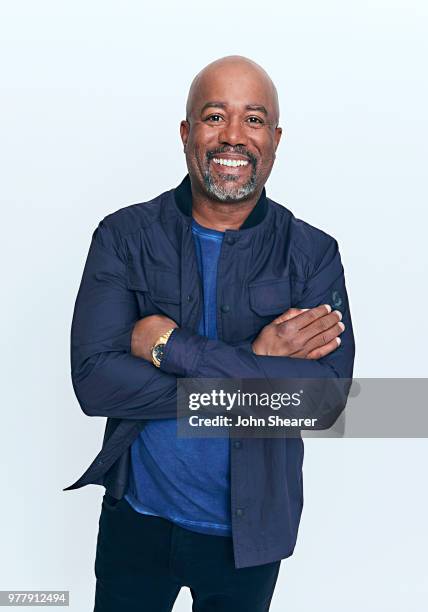 Darius Rucker poses at the 2018 CMT Music Awards Show: Portrait Studio at Bridgestone Arena on June 6, 2018 in Nashville, Tennessee.