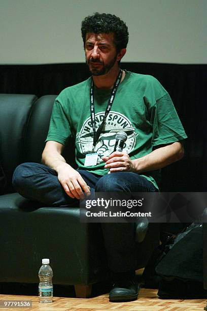 Alberto Rodriguez, Director, during the VI Encuentro Con Creadores as part of the Guadalajara International Film Festival on March 16, 2010 in...