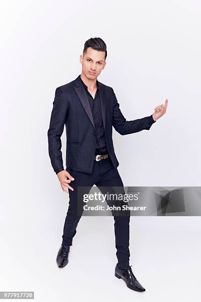 Devin Dawson poses at the 2018 CMT Music Awards Show: Portrait Studio at Bridgestone Arena on June 6, 2018 in Nashville, Tennessee.