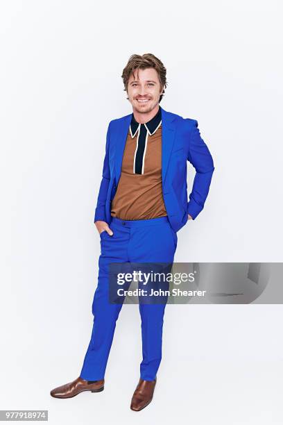 Garrett Hedlund poses at the 2018 CMT Music Awards Show: Portrait Studio at Bridgestone Arena on June 6, 2018 in Nashville, Tennessee.