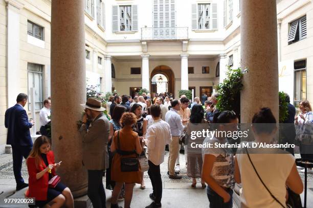 Atmosphere during Collezione Automobili Lamborghini SS 19 Presentation at Milan Men's Fashion Week 2018 on June 16, 2018 in Milan, Italy.