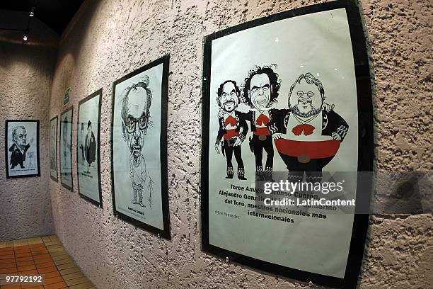 General view of Cine Foro during the opening of the cartoon exhibition Pantalla de Carton as part of the Guadalajara International Film Festival on...