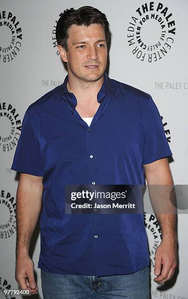 Actor Nathan Fillion attends The Paley presentation of "Castle" at The Paley Center for Media on March 16, 2010 in Beverly Hills, California.